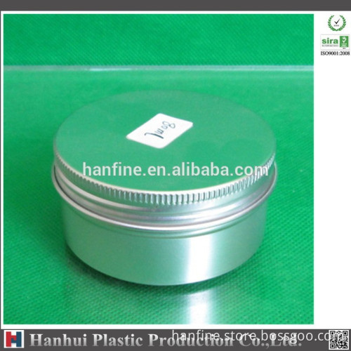 Hanfine 80ml aluminum jar,fancy cosmetic jars